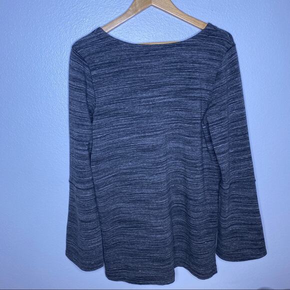 Daily Ritual Gray Long Sleeve Tunic Large - Picture 9 of 11